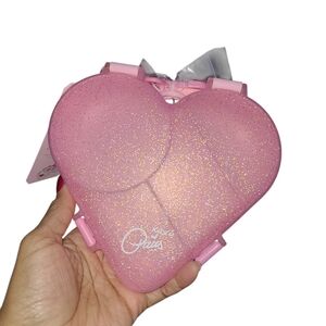 Paris Hilton Pink Heart Glitter Bento Style Snack Box